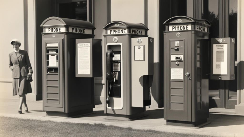 1939s Outdoor Phone Booth in US