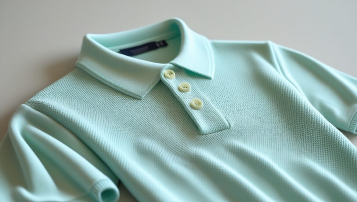Short-Sleeve Cotton Seed-Stitch Sweater-Polo