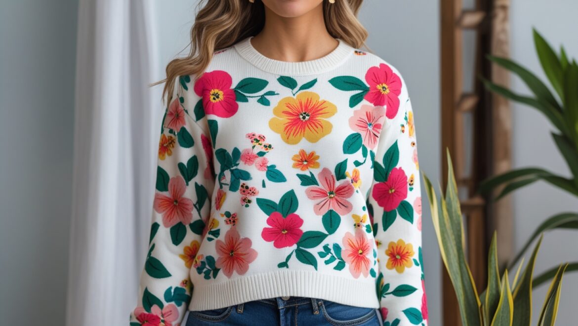 Wild Fable Flower Sweater