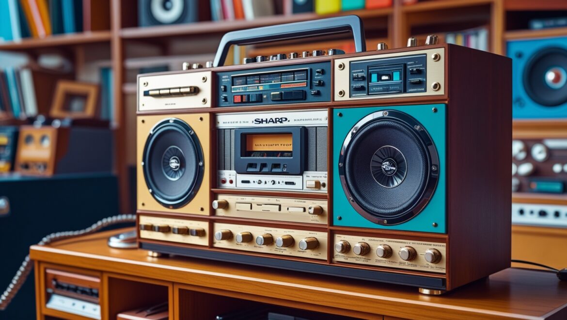 Sharp Cassette Player Boombox X-Bass WQ-T352A